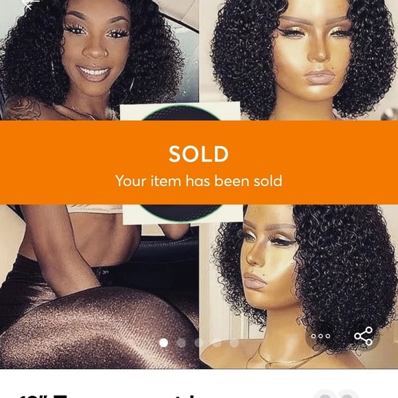 12 Inches KINKY Unprocessed Human Hair Wig - Picture 4 of 5